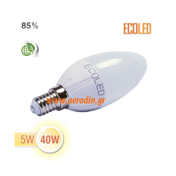 Λάμπες LED Ε 14  6 watt ψυχρό λευκό