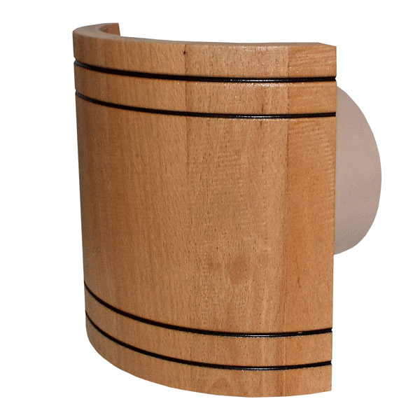 Εξαεριστήρας για σάουνα με ξύλινη πρόσοψη κυρτή καφέ Φ100mm 17W